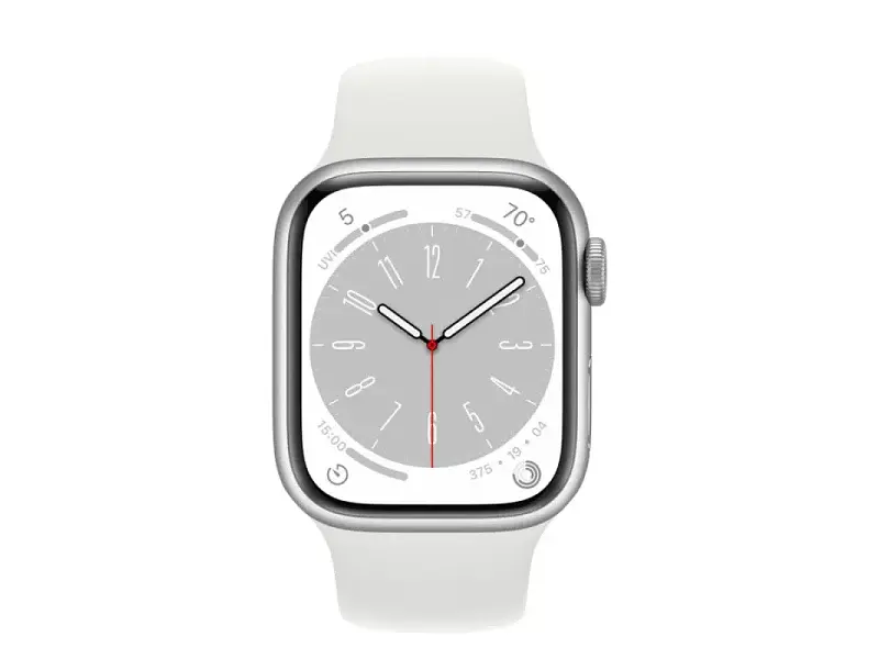 Смарт-годинник Apple Watch Series 8 GPS + Cellular 45mm Silver Aluminum Case with White S. Band (MP4J3) - фото 2