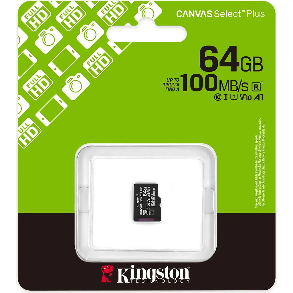 Карта пам'яті Kingston microSDXC Canvas Select Plus 64GB Class 10 UHS-I U1 V10 A1 (SDCS3/64GBSP) [145138] - фото 3