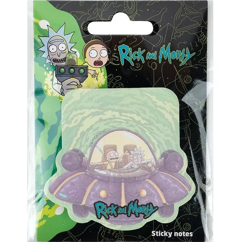 Блок паперу з клейким шаром Kite Rick and Morty 70х70 мм 50 аркушів (RM23-298-1) - фото 2