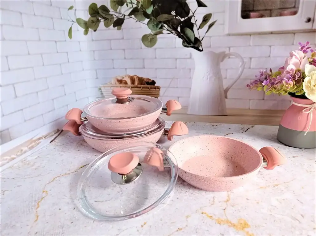 Набір посуду (омлетниці) O.M.S. Collection 3004 Pink