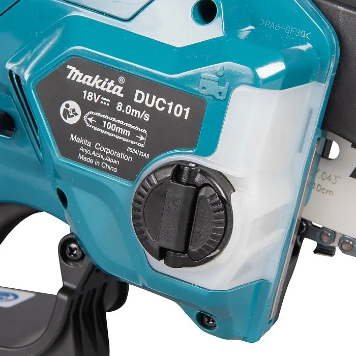 Пила ланцюгова акумуляторна Makita DUC101Z з шурупокрутом Makita DDF453SYX5 (10 см, 8 м/с, 320 Вт, BL, LXT) - фото 6