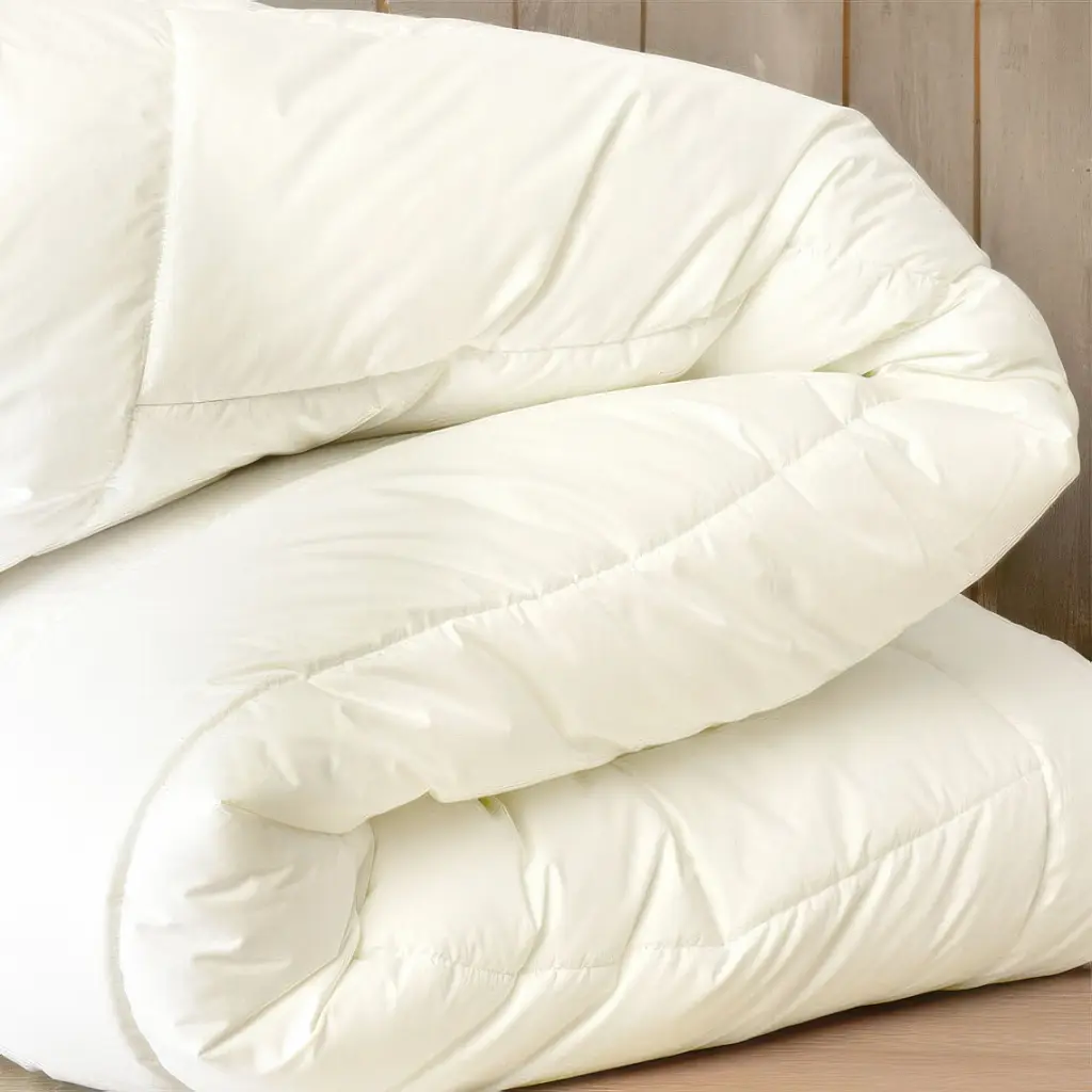 Ковдра Ideia Wool Premium вовняна зимова двошарова 200х220 см молочна (8-11774*001) - фото 10