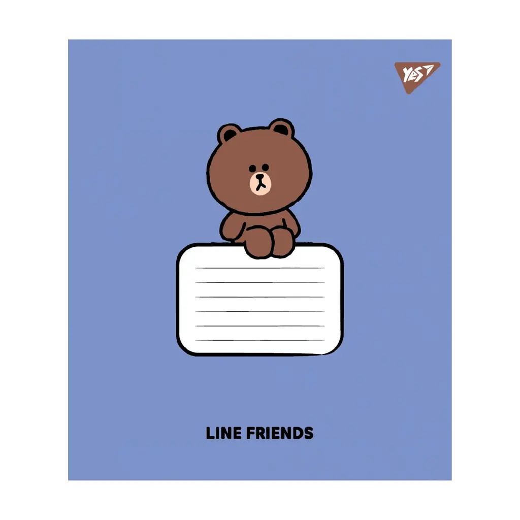 Зошит Yes Line Friends Stylish А5 12 аркушів лінія (767646), в асортименті - фото 2