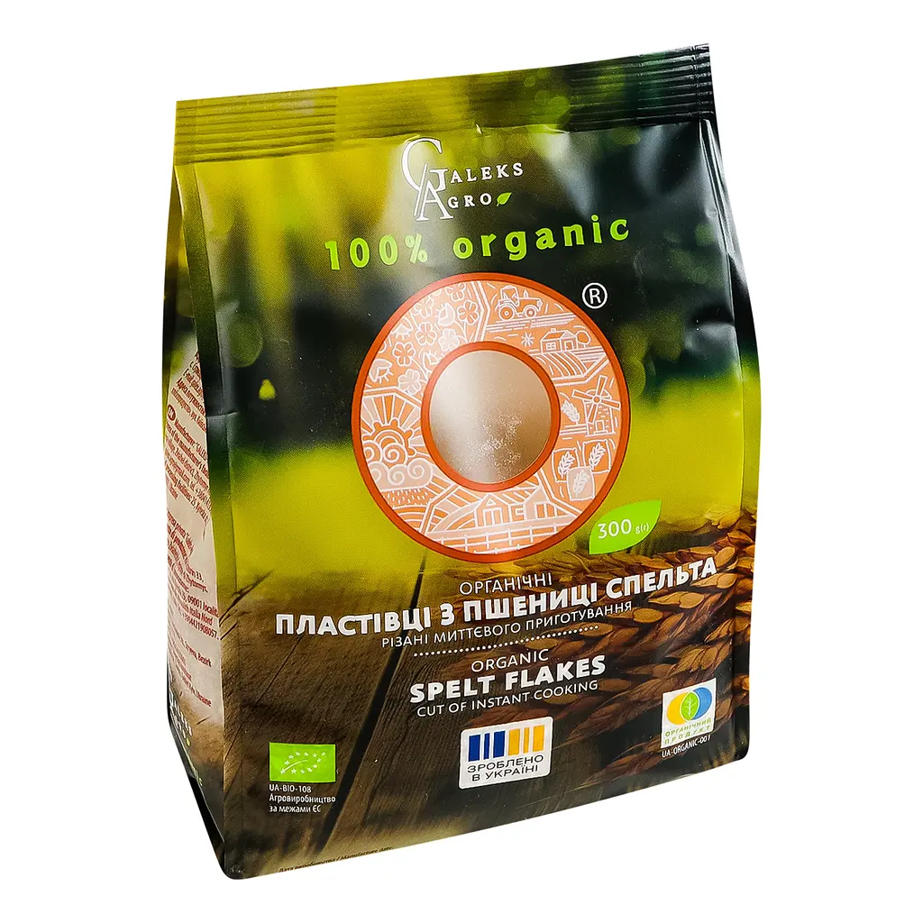 Пластівці зі спельти різані Galeks-Agro миттєвого приготування органічні 300 г - фото 3