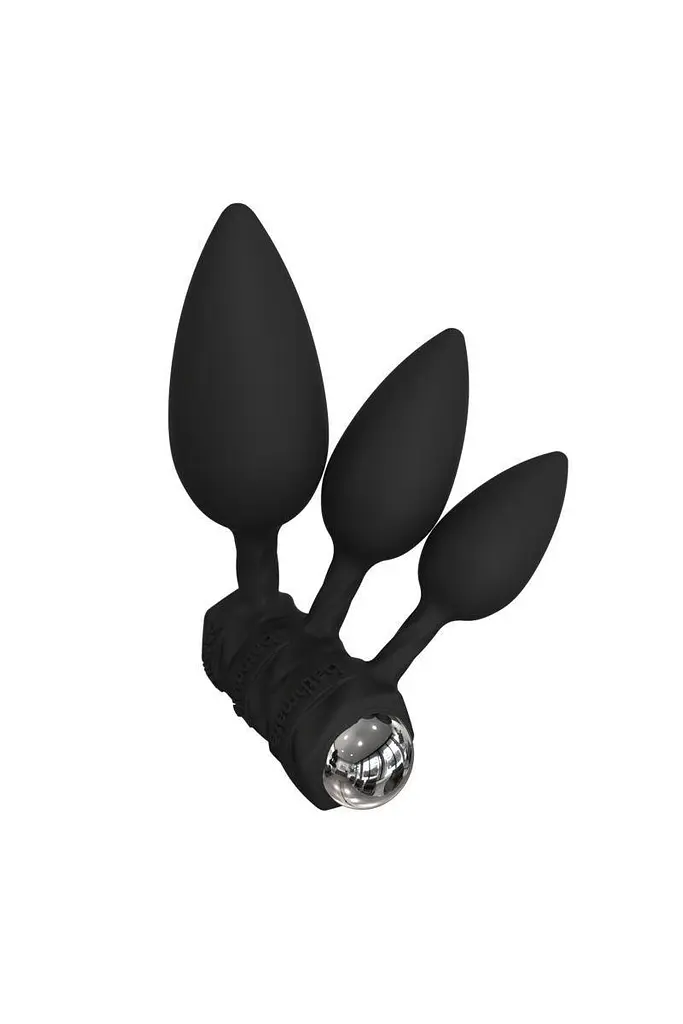 Набір анальних вібропробок Bathmate Anal Training Plugs VIBE, діаметр 2,5 см - 3,1см - 3,8см - фото 3