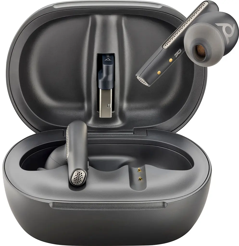 Наушники TWS Poly Voyager Free 60+ Earbuds + BT700A + TSCHC Black - фото 3