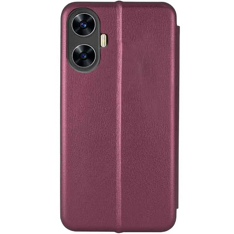 Шкіряний чохол-книжка Classy для Realme C55 Бордовий - фото 2