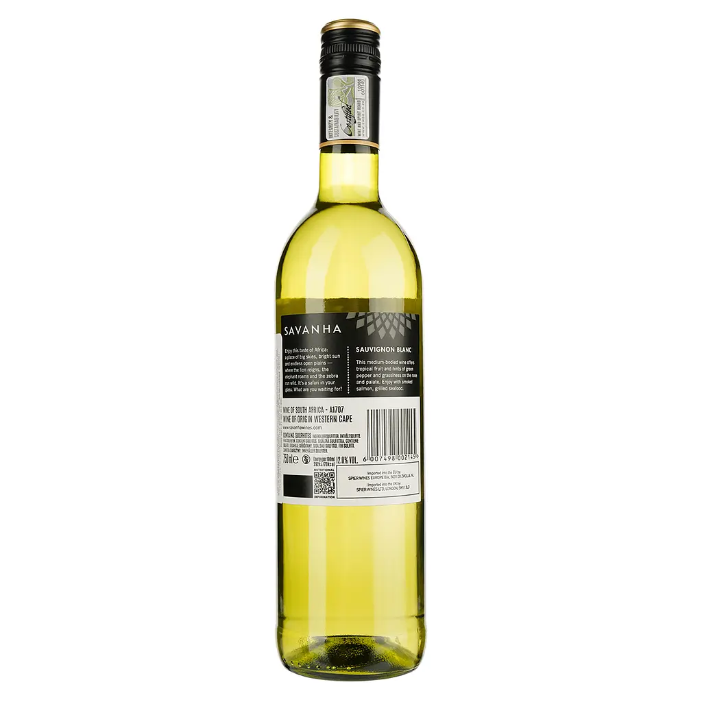 Вино Savanha Spier Wines Sauvignon Blanc, біле, сухе, 12,5%, 0,75 л (3812) - фото 2