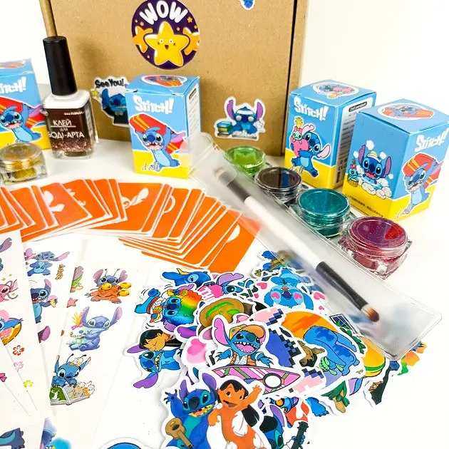 Набір для біо-тату "Wow Box Стіч" wow-box-stich-5 для 5 дітей - фото 3
