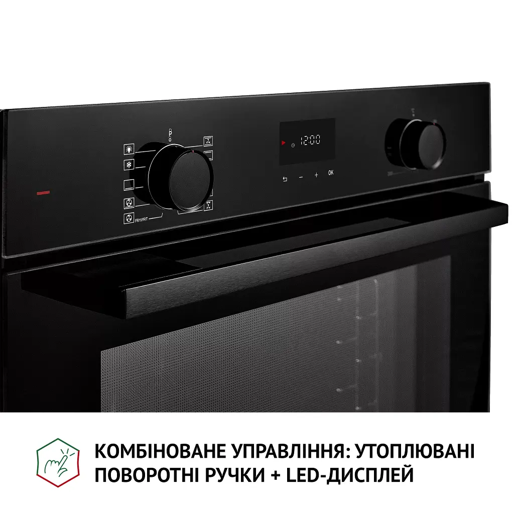 Духова шафа електрична Perfelli Diamond 6D10N Nero - фото 12