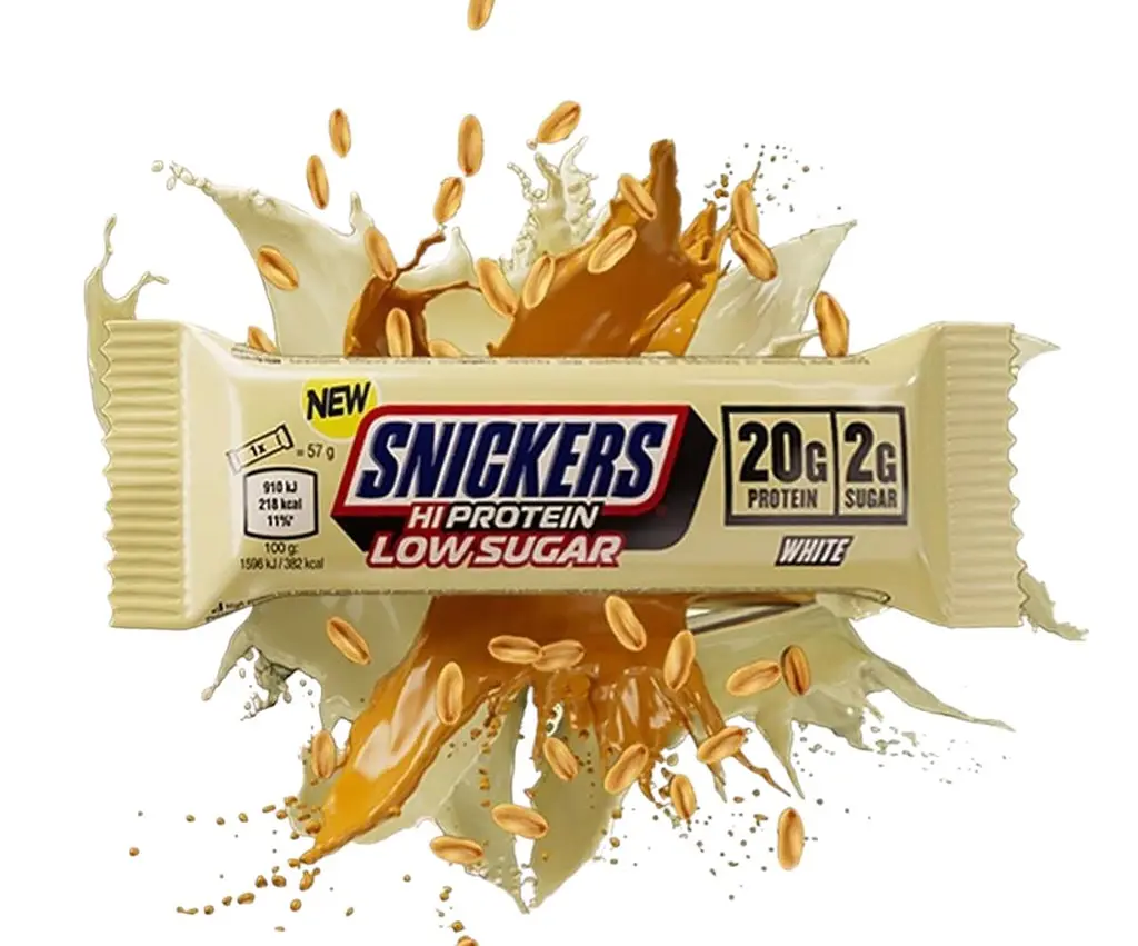 Шоколадний батончик Snickers Hi Protein Low Sugar White Chocolate Bar 57 г - фото 2