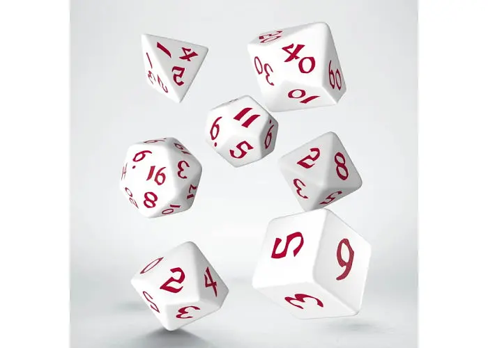 Набір кубиків Classic Runic White & red Dice Set , 7 шт. (SCLR04) - фото 2