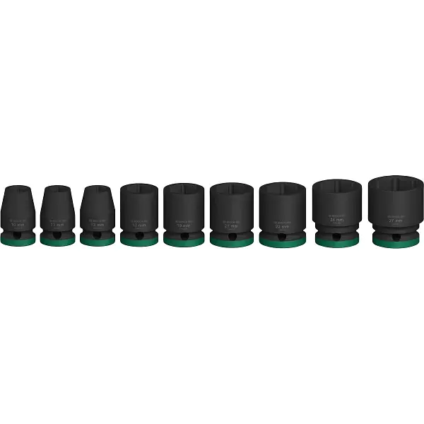 Набір ударних торцевих головок Standart 1/2, 9 шт Bosch hoz0012700 - фото 3