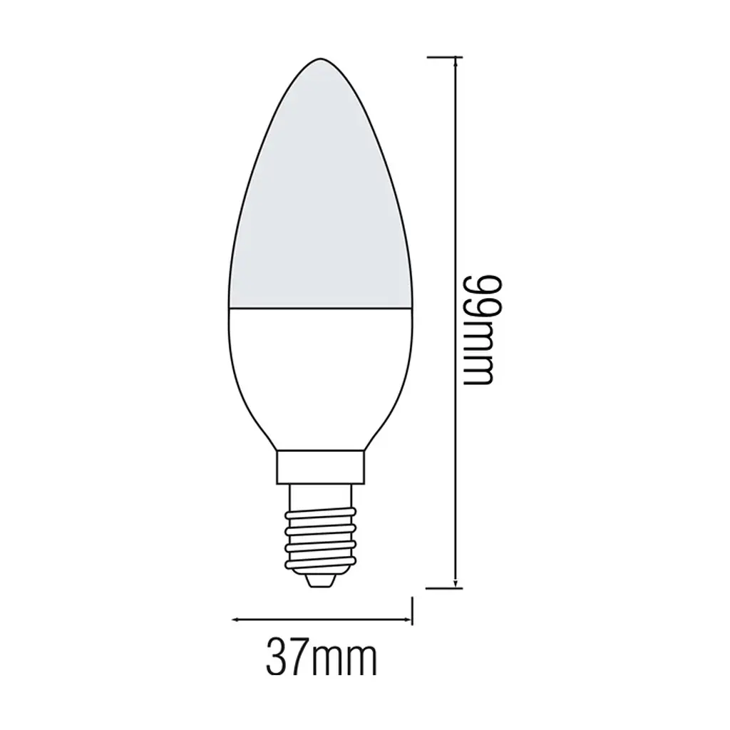 Лампочка Horoz ULTRA SMD LED 6W 3000K E14 480Lm (YT17209) - фото 2