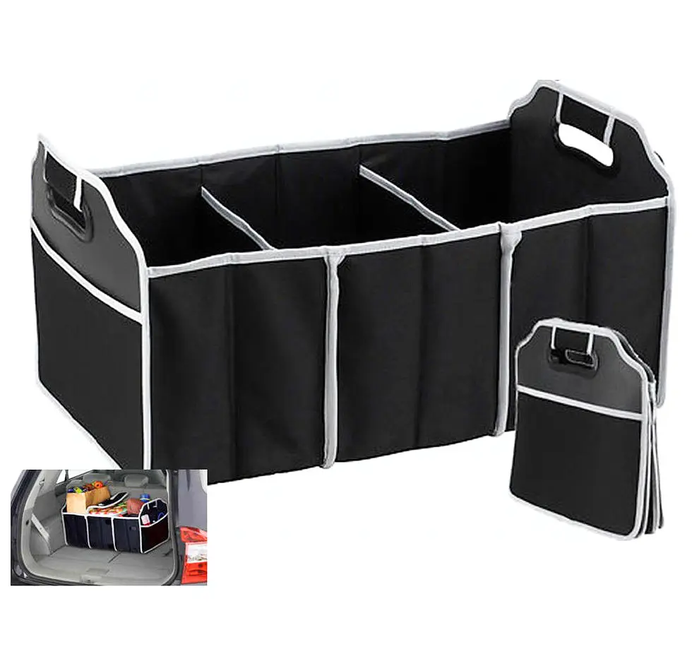 Сумка органайзер для багажника автомобіля 67 літрів Car Boot Organiser чорний - фото 2