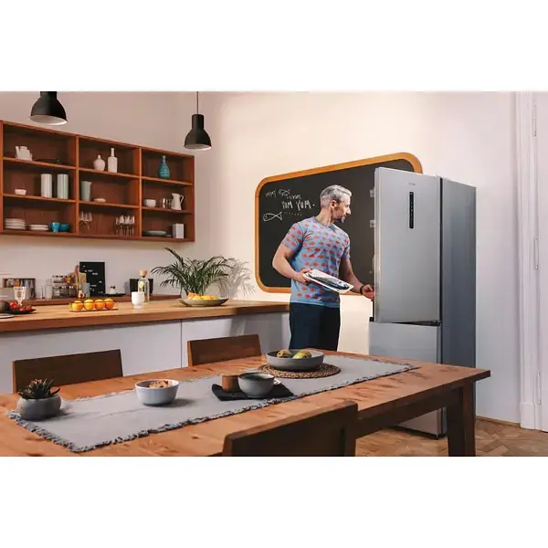 Холодильник Gorenje з нижн. мороз. камерою 185х60х60 см 2 двері 210(110) л А++ NoFrost Plus зовн. диспл сірий - фото 4