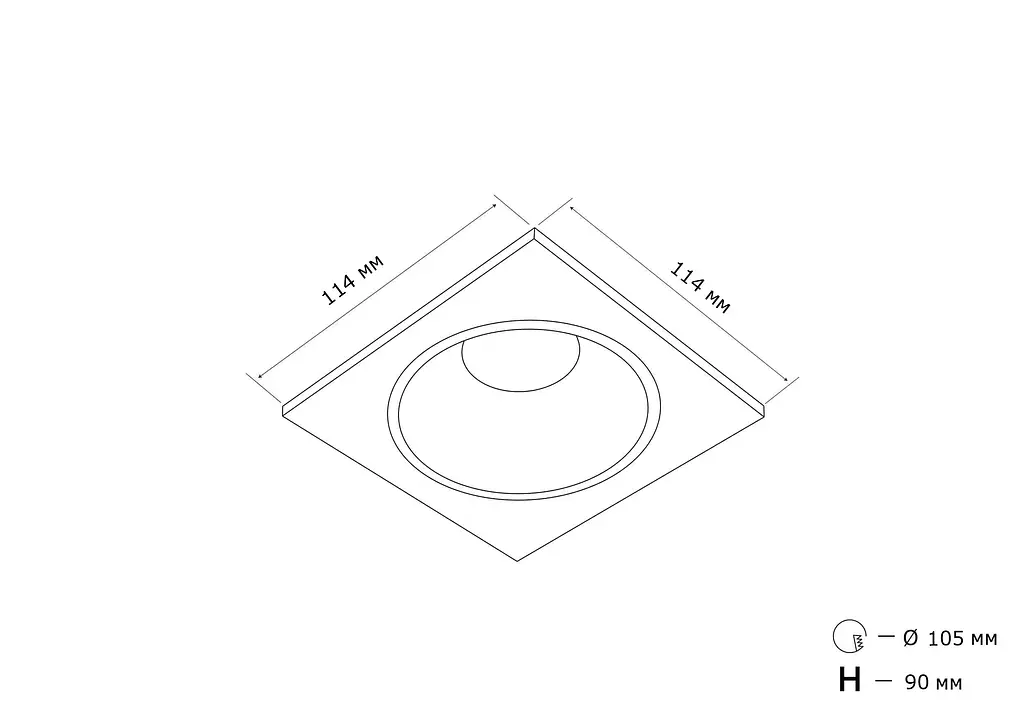 Точечный светильник MJ-Light 6002S BK + 3001R SS - фото 2