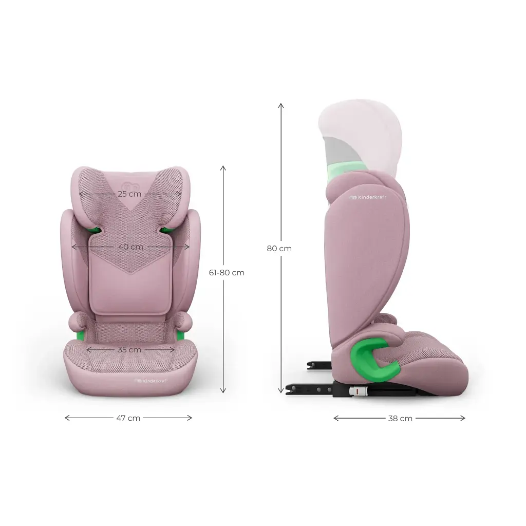 Автокрісло Kinderkraft Junior Fix 2 Plus i-Size Pink (KCJUFI20PNKPL0N) - фото 5