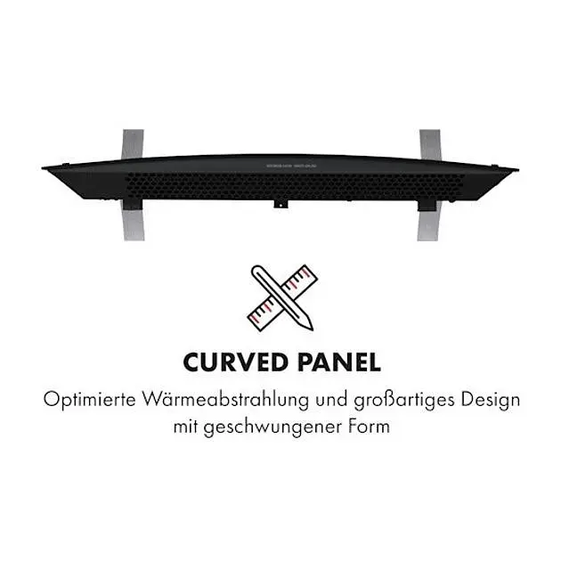 Конвекторный обогреватель Klarstein Bornholm Curved Ambient 2000 Вт (10033060) - фото 8
