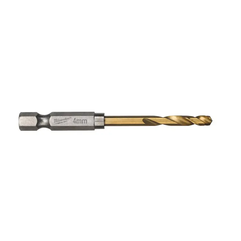 Свердло по металу RedHEX SHOCKWAVE HSS-TiN MILWAUKEE, діаметр 4,0х71,5х26мм, (10шт), пластикова коробка - фото 2