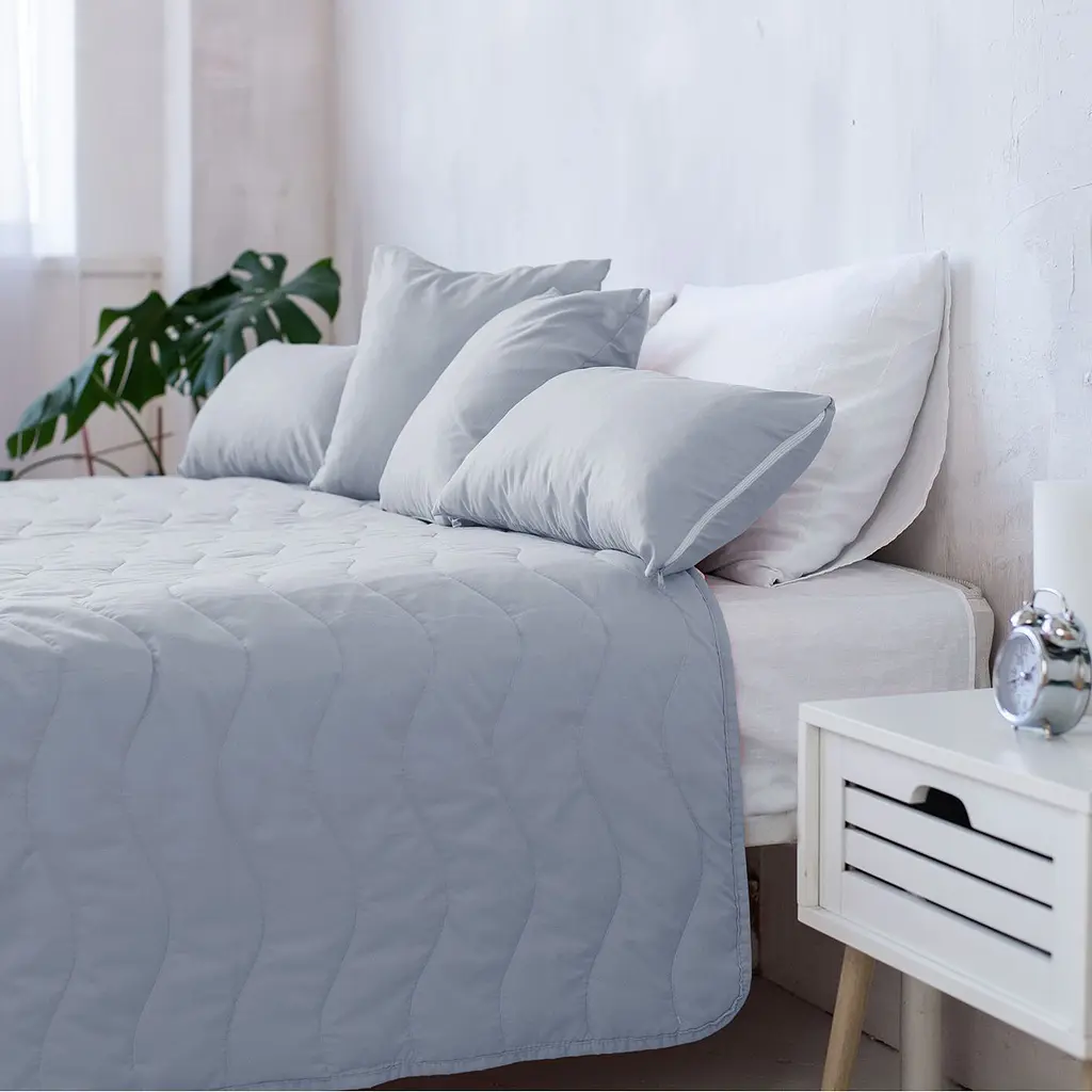 Декоративне покривало Sonex Capri 220х240 см сіре з білим (SO102405) - фото 7