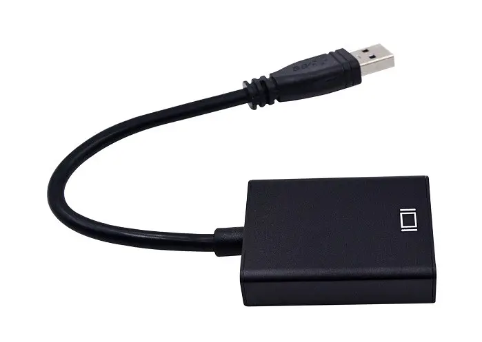 Переходник USB 3.0 Type-A --> HDMI AF кабель 20см, черный - фото 5