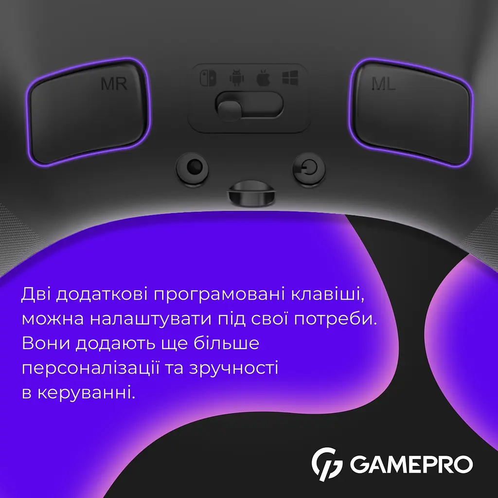 Геймпад GamePro із зарядною станцією GPX13BDOC Black - фото 6