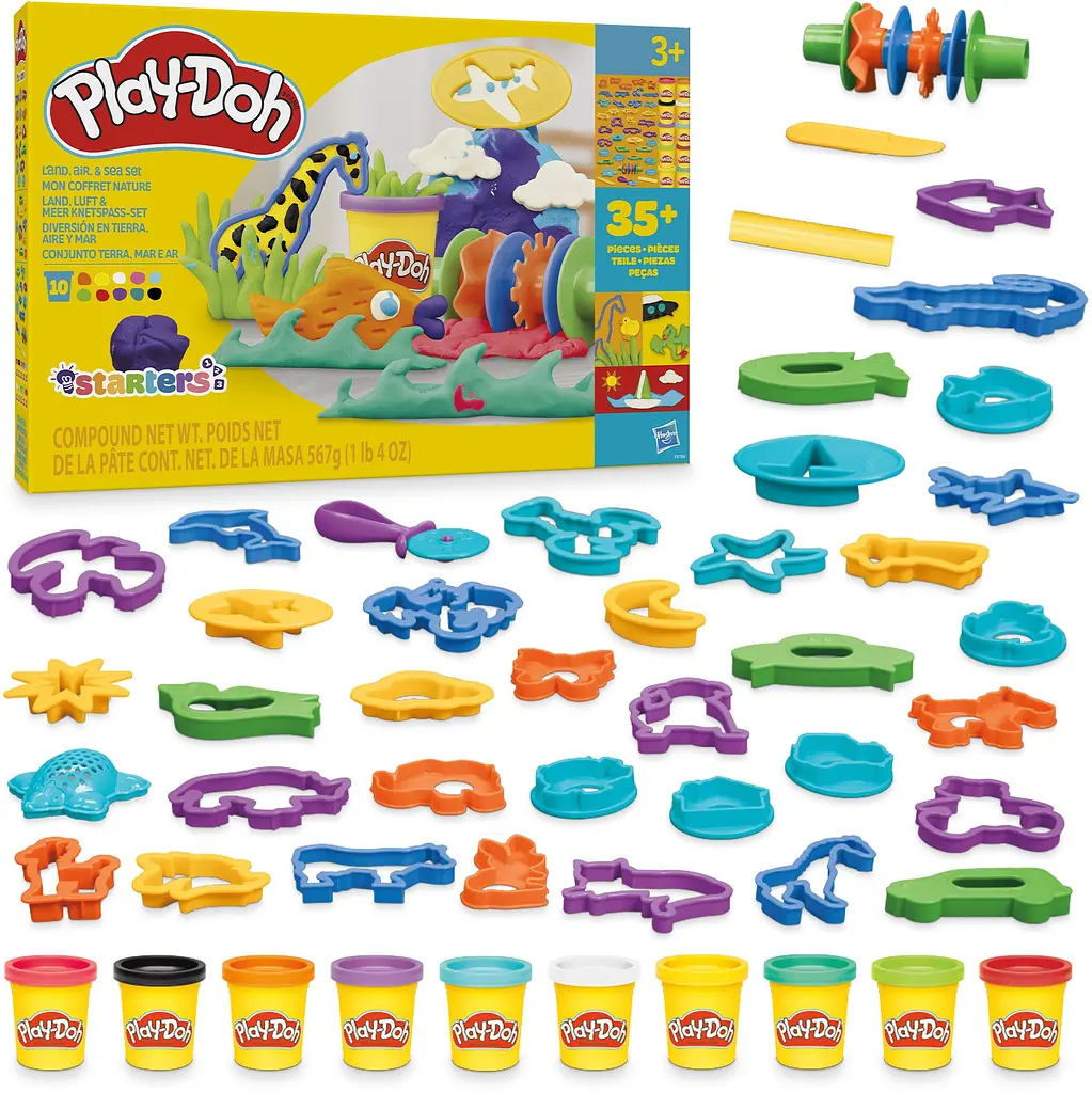 Набор для творчества Hasbro с лепочной массой Play-Doh Land Air and Sea (F8788) - фото 3