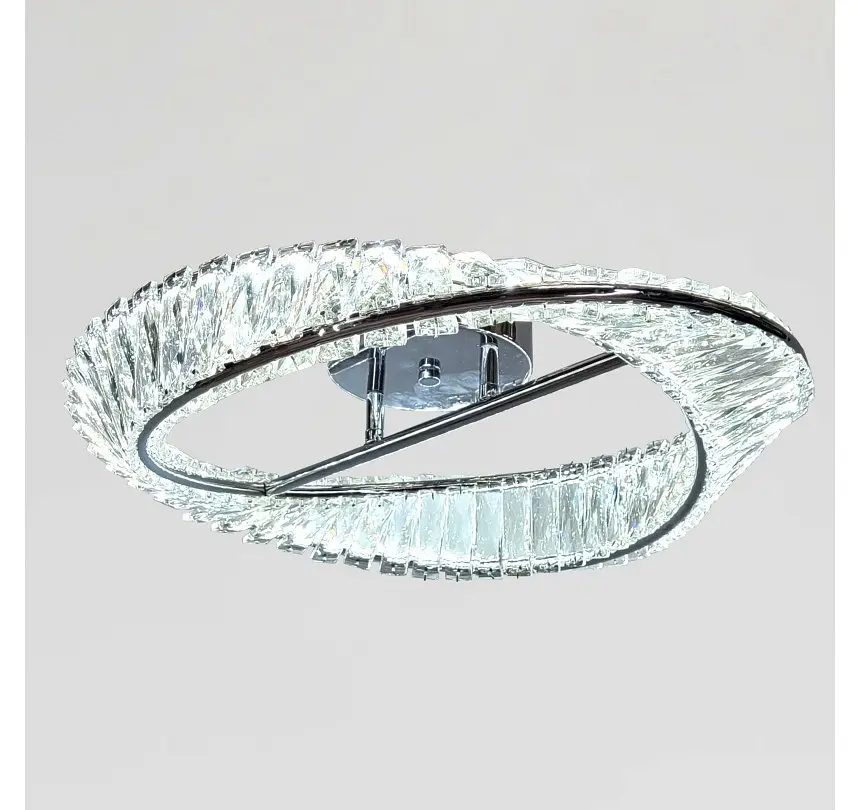 Кришталева стельова LED-люстра Artlight 562/500CH зі спіральним кільцем, хром, 58 Вт, від 10-18 м² - фото 4