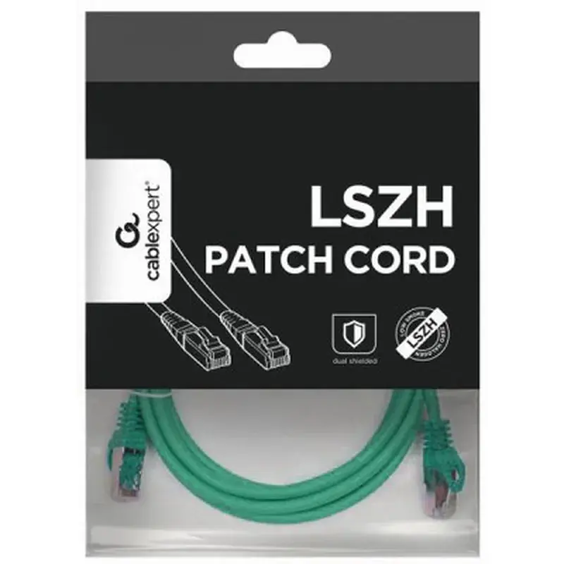 Патч-корд 3м S/FTP Cat 6A CU LSZH green Cablexpert (PP6A-LSZHCU-G-3M) - фото 4