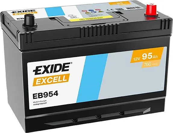Автомобільний акумулятор EXIDE Excell 6СТ-95Ah АзЕ ASIA 720A (EN) EB954