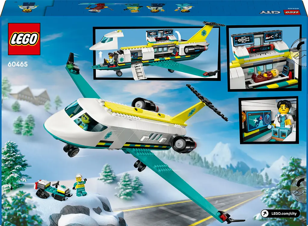 Уценка. Конструктор LEGO City Самолет скорой медицинской помощи 403 деталей (60465) - фото 2