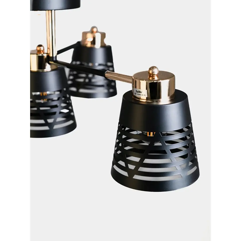 Люстра Brille LK-737C/4 E27 BK+FG - фото 3