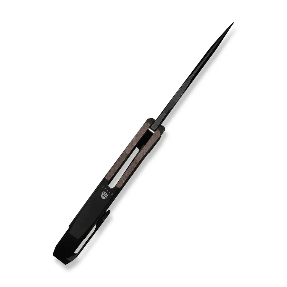 Ніж складаний туристичний Weknife Arrakis (8.8 см) Vanax / Titanium чорний з бронзою - фото 7
