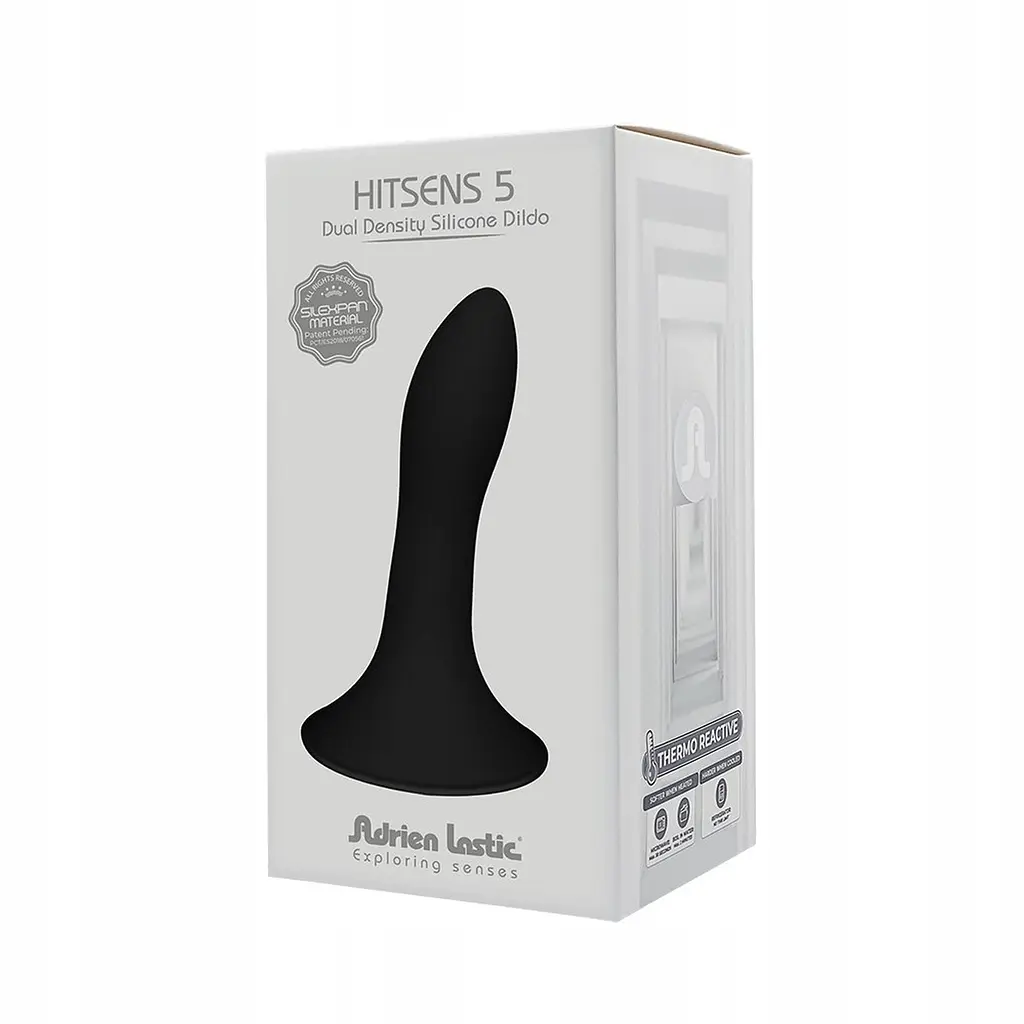 Фалоімітатор Adrien Lastic Hitsens 5 12.9 см чорний - фото 2
