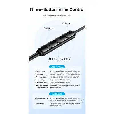 Навушники Vention Echo Lite USB-C In-Ear Wired Black (GBBBAV) - фото 10