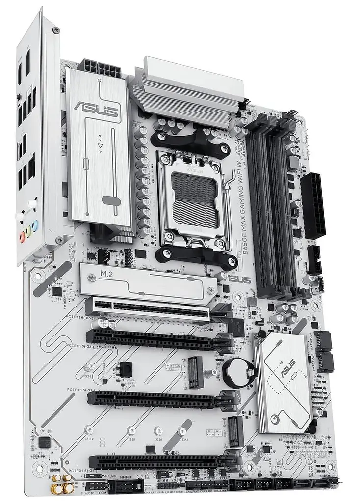 Материнская плата ASUS B650E MAX GAMING WIFI W White (B650E MAX GAMING WIFI W) (Socket AM5, AMD B650, ATX) - фото 3