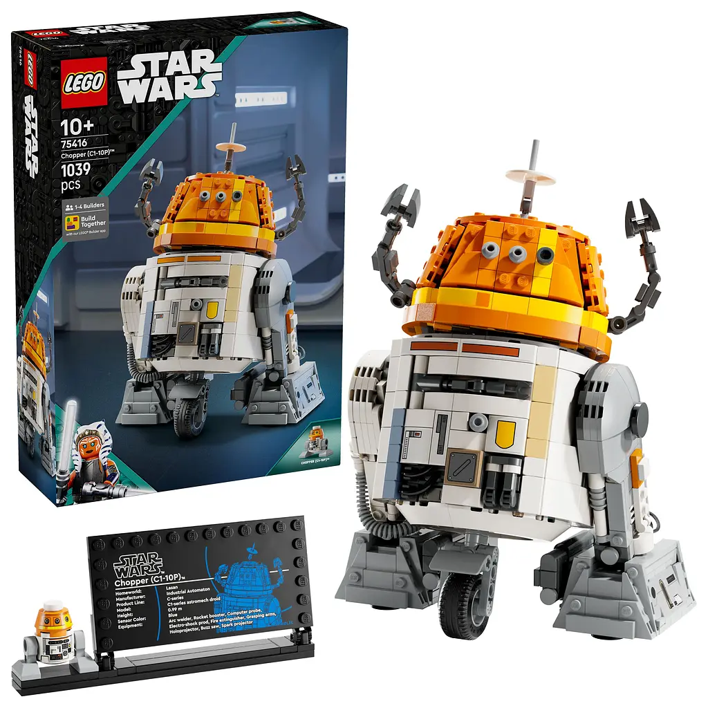 Конструктор LEGO Star Wars Чоппер (C1-10P). Дроид-астромеханик 1039 деталей (75416) - фото 5