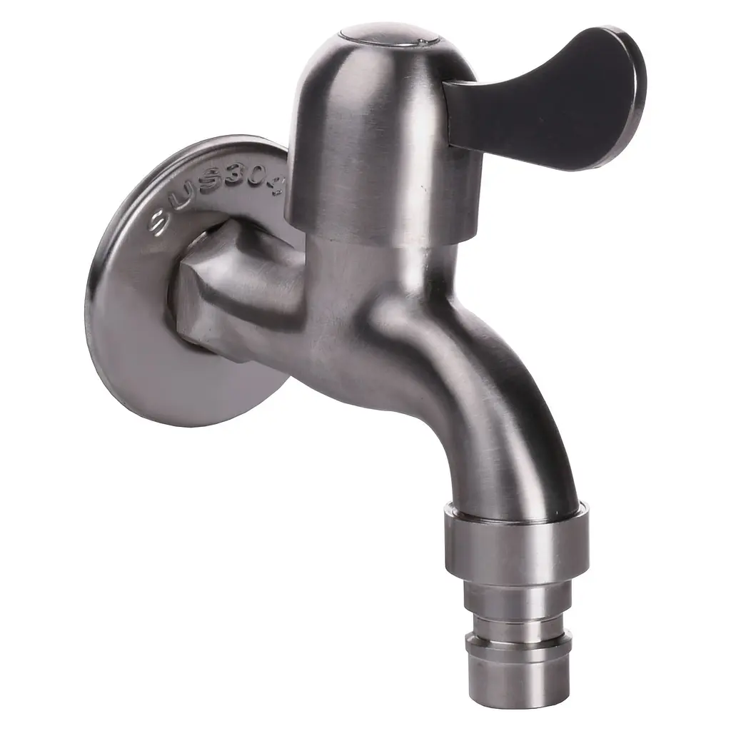 Кран кульовий для поливу Q Professional 1/2″ NV-QP3003 SUS304 нержавійка - фото 2