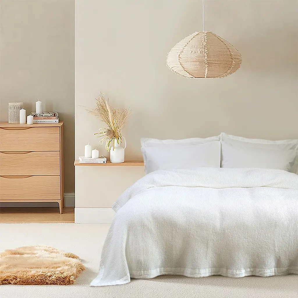 Покрывало Lotus Home - Rius off white молочный 240x260 - фото 2