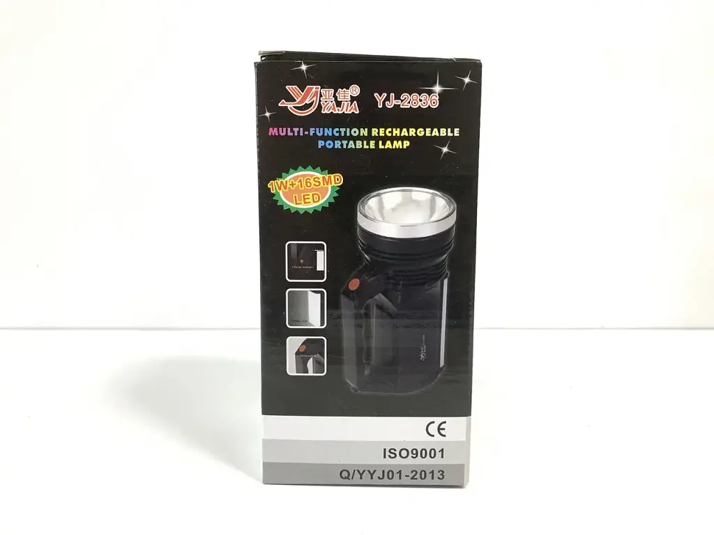 Фонарь-прожектор Yajia YJ-2836 мощный, светодиодный, аккумуляторный - фото 5
