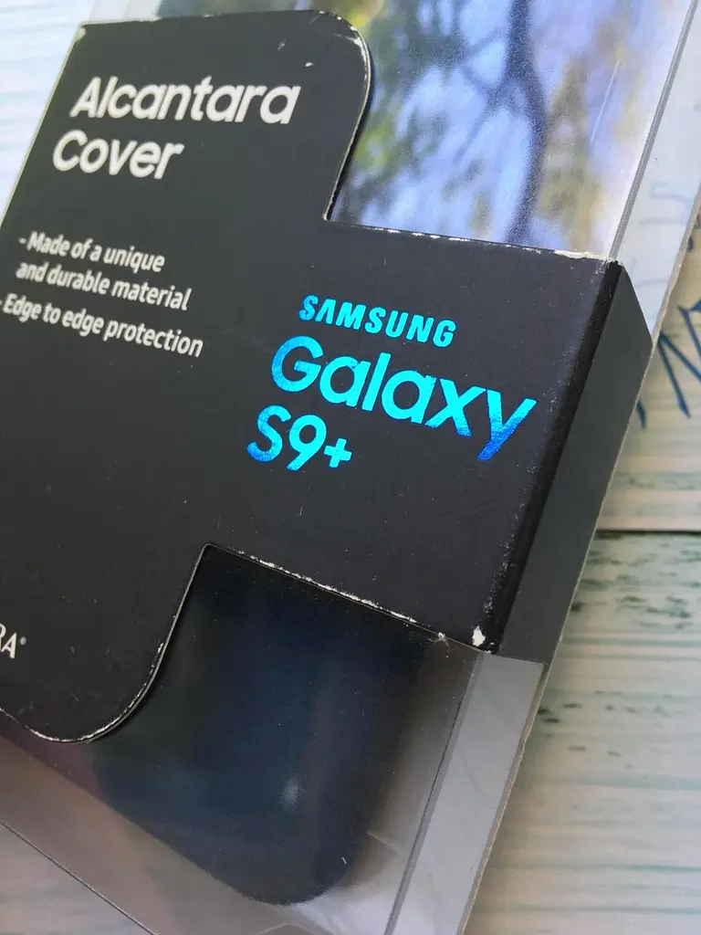 Чохол-накладка Alcantara Cover Official EF-XG965ALEGRU для Samsung Galaxy S9 Plus (6.2") Blue - фото 6
