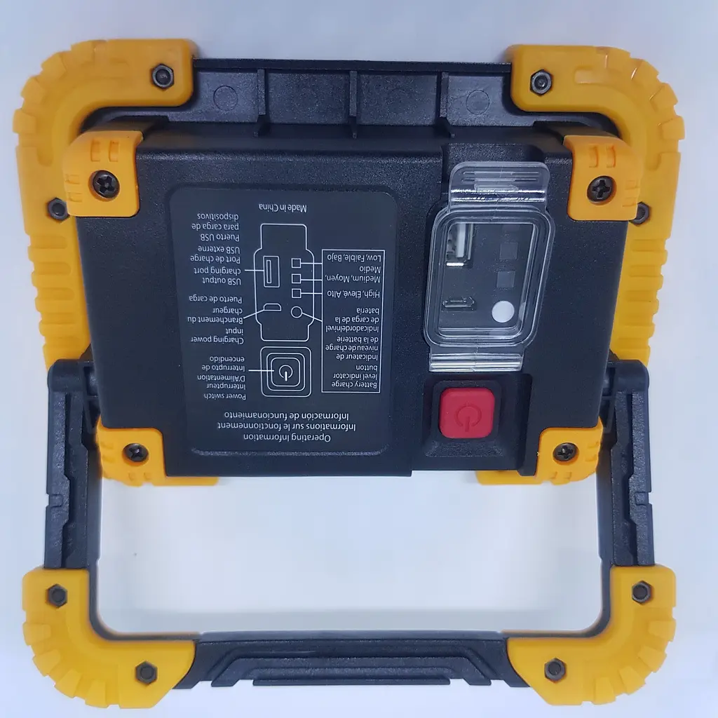 Акумуляторний LED прожектор IP 65 світлодіодний ліхтар COB 4см. з Power Bank - фото 7