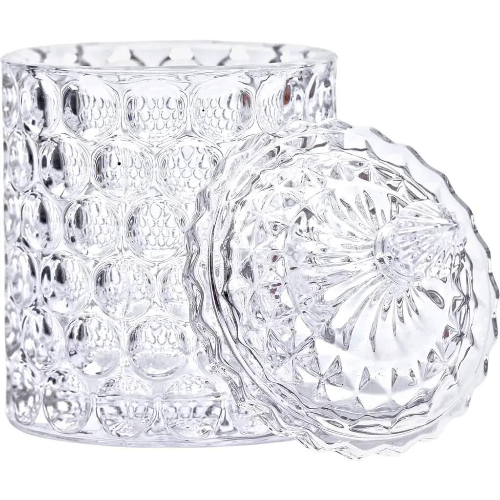 Цукерниця Yiwu із кришталевого скла Crystal Imperial зі скляною кришкою 15 см HP-4-103 - фото 2