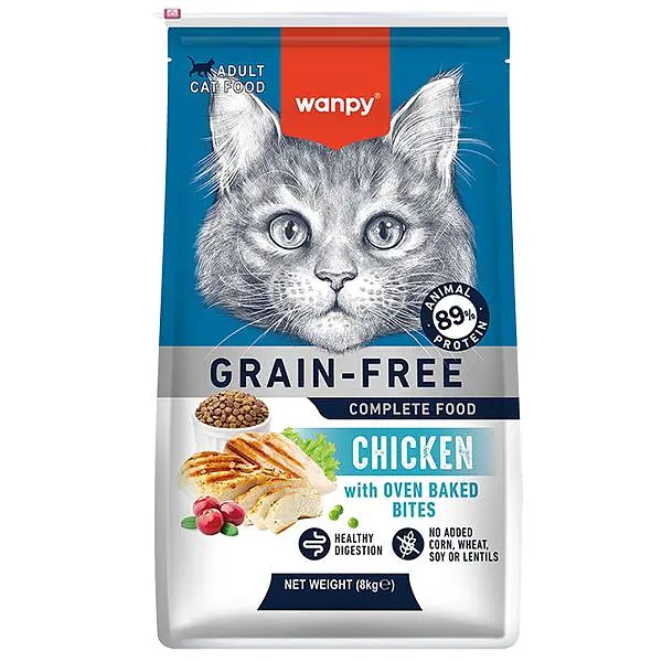 Сухий корм для котів Wanpy Adult Cat Grain Free Chicken Ванпі беззерновий з куркою 8 кг
