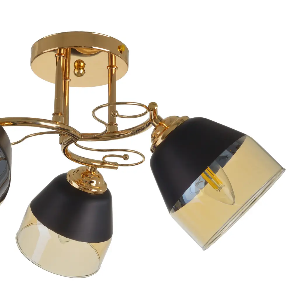 Люстра потолочная Brille E27 60W G (LK-689C/3) - фото 3