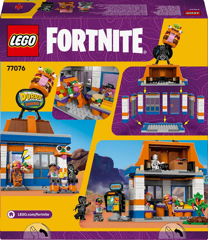 Конструктор LEGO Fortnite Durrr Burger ресторан 546 деталей (77076) - фото 24