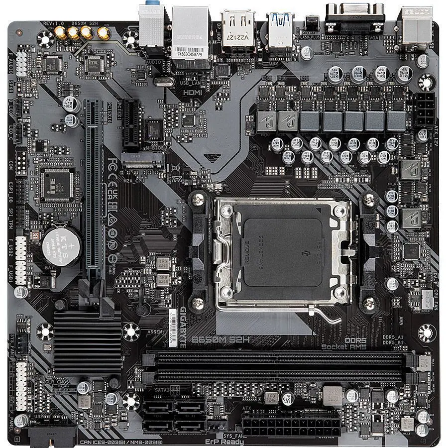 Материнська плата Gigabyte B650M S2H [146968] - фото 4