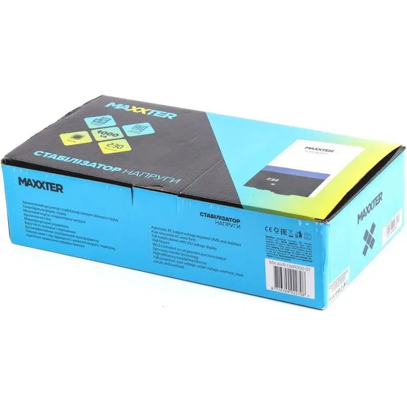 Стабілізатор Maxxter MX-AVR-DW1000-01 - фото 5