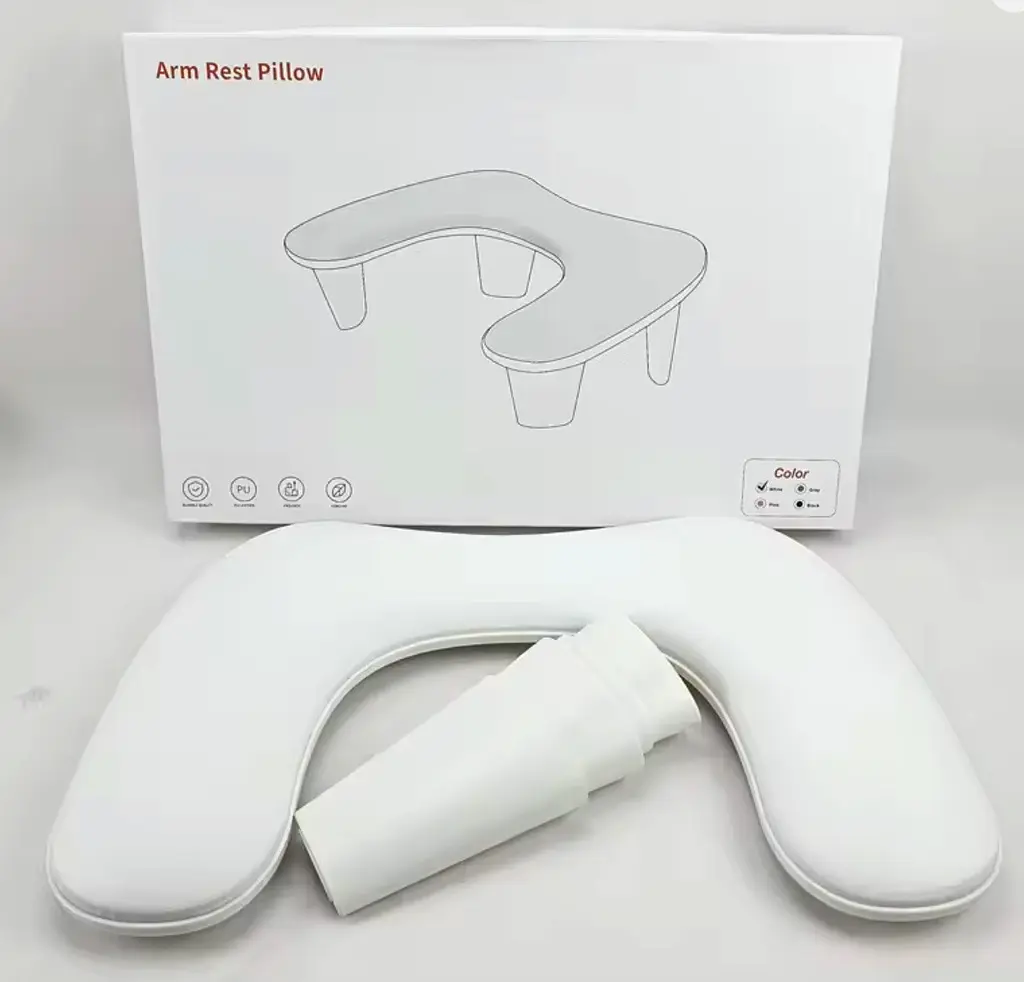 Підлокітник для манікюру Arm Rest Pillow U1 Ергономічна підставка під руку 45х30х15,8 см Білий - фото 6